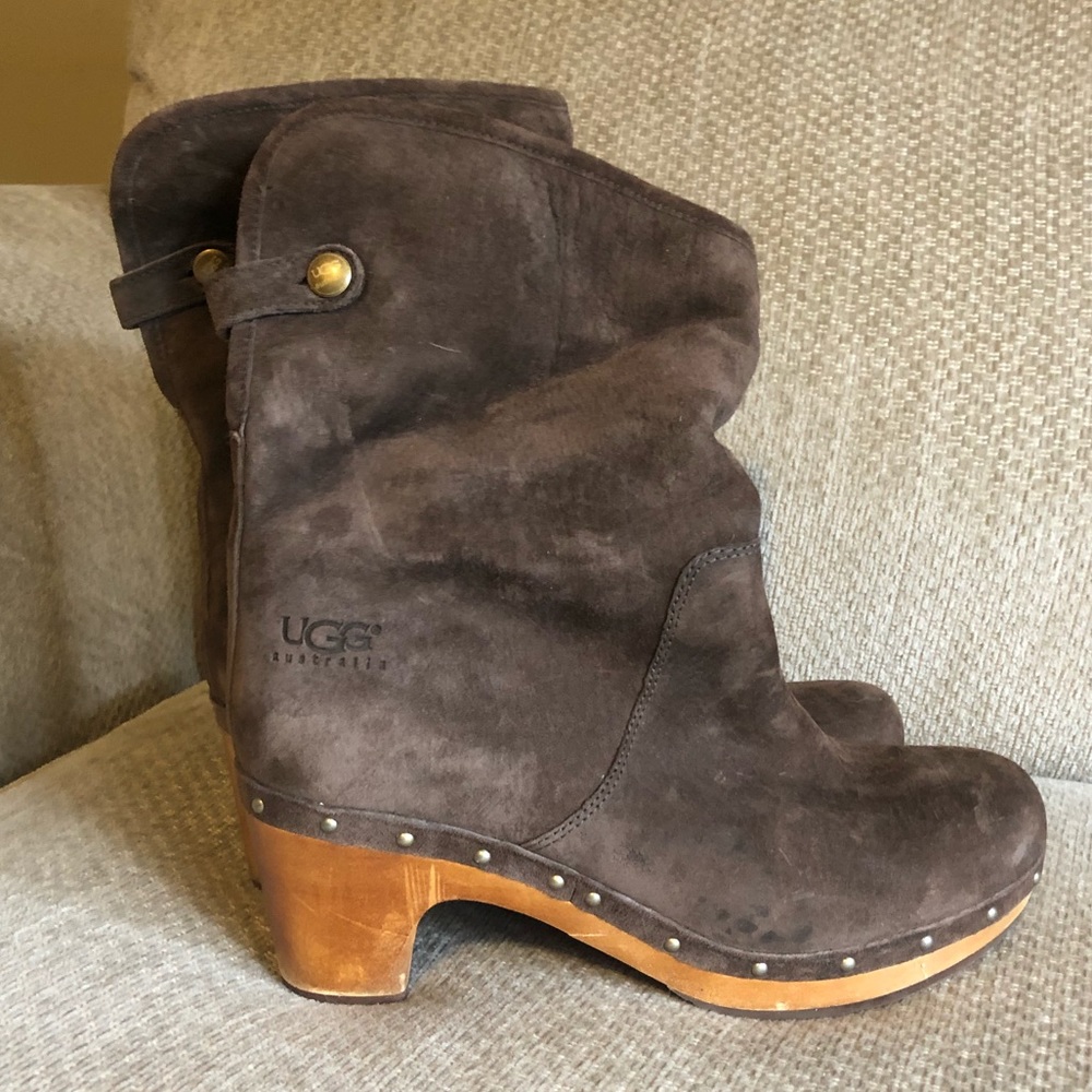Ugg brown suede booties